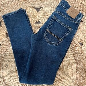 Abercrombie & Fitch Jeans Mens 29x32 Dark Wash Stretch Denim A&F Skinny Straight